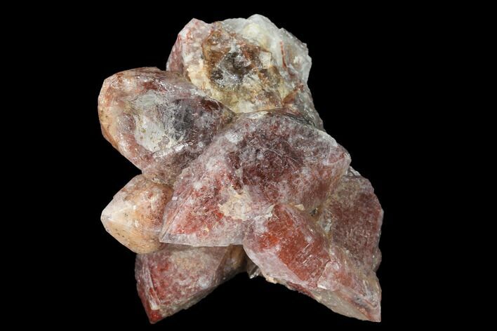 Natural, Red Quartz Crystal Cluster - Morocco #142928